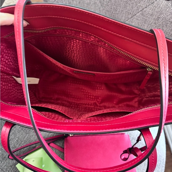 Kate Spade Cherry Red Tote with Pouch - Picture 4 of 4
